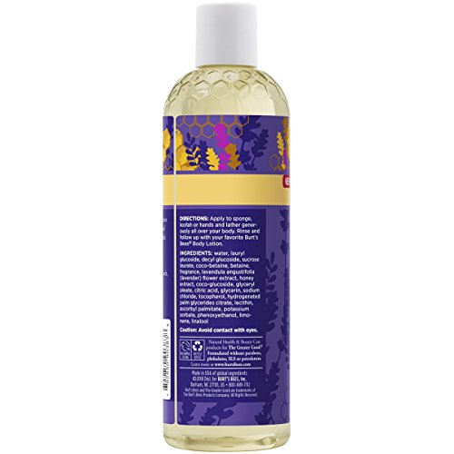 Burt's Bees Body Wash, Rosemary and Lemon, Lavendar & Honey, 12 Fl Oz